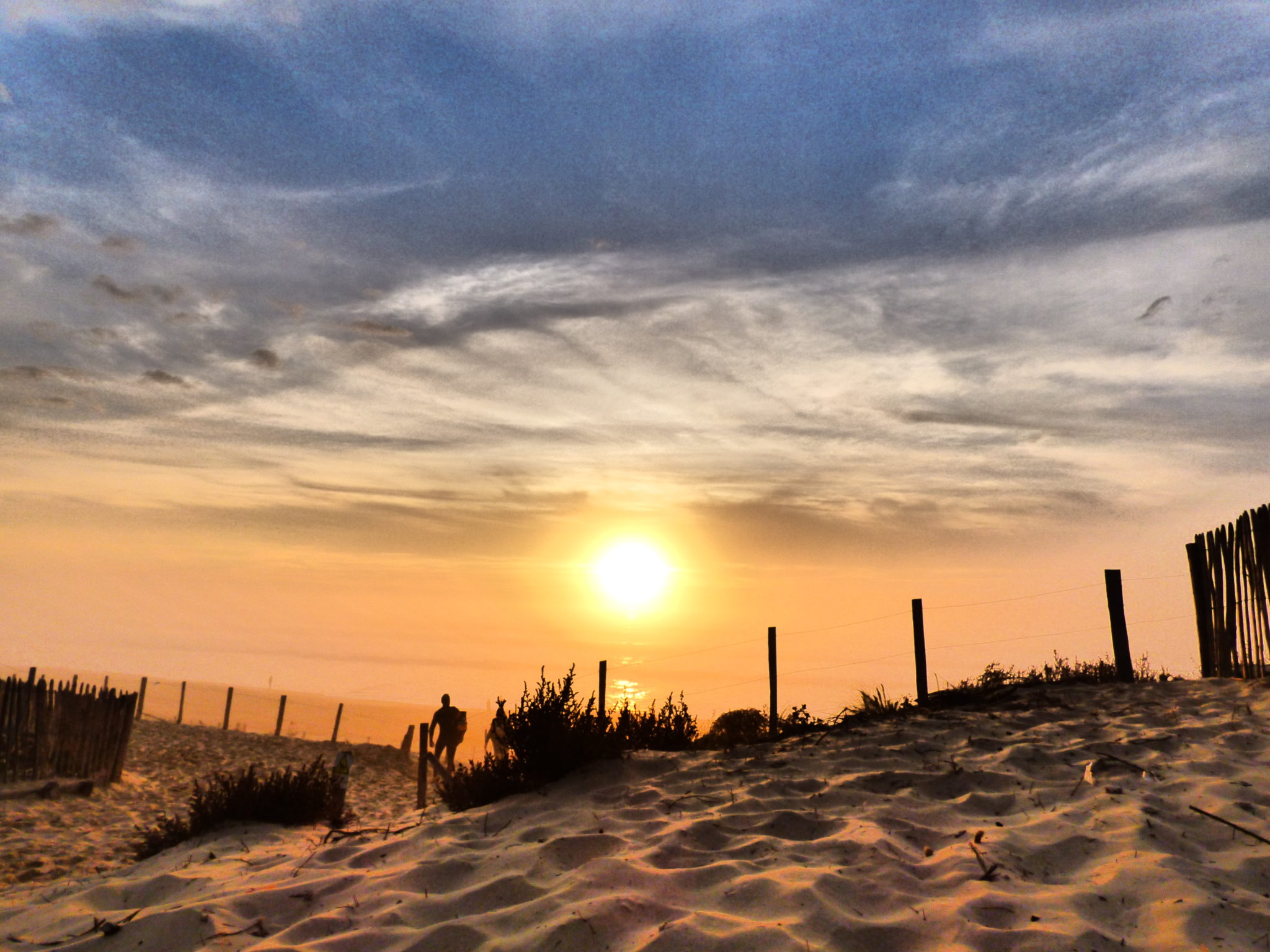 coucher soleil le porge