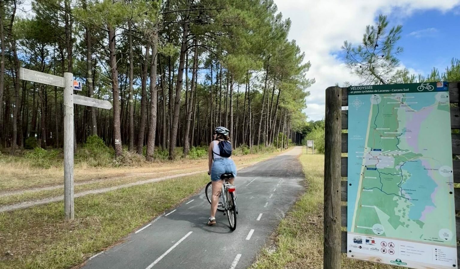 Les pistes cyclables dans le Médoc