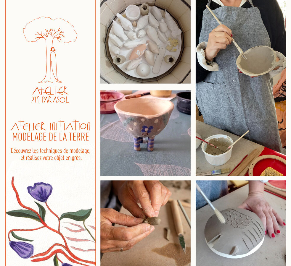 Atelier modelage Pin Parasol Le Porge - Florence Duprat